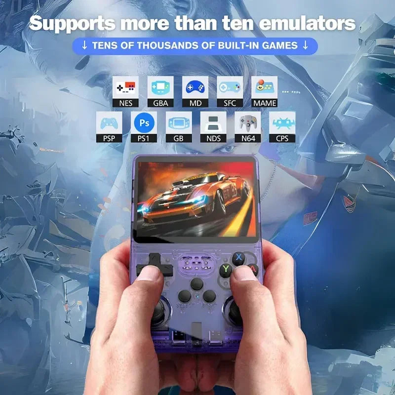 R36S Retro Gaming Console Handheld Game Consoles Classic Games Arkos System 3.5'' IPS Screen Portable Pocket Handheld Emulator