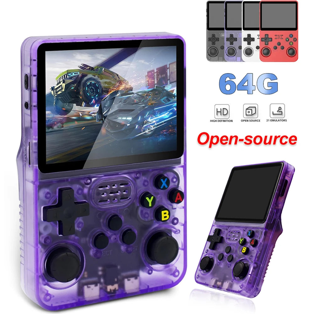 R36S Retro Gaming Console Handheld Game Consoles Classic Games Arkos System 3.5'' IPS Screen Portable Pocket Handheld Emulator